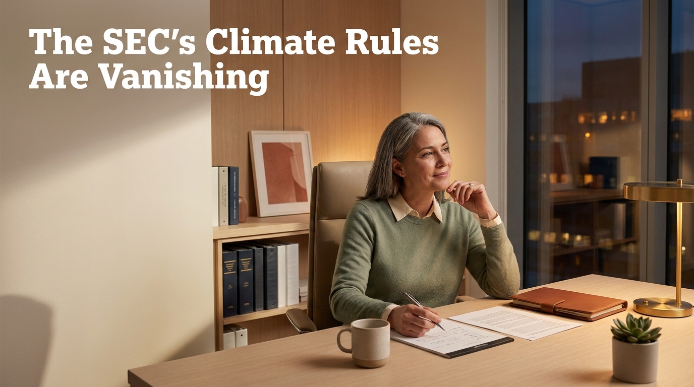 Is the SEC Backtracking? Comments Due on Proposed Rescission of Climate-Related Disclosure Rules