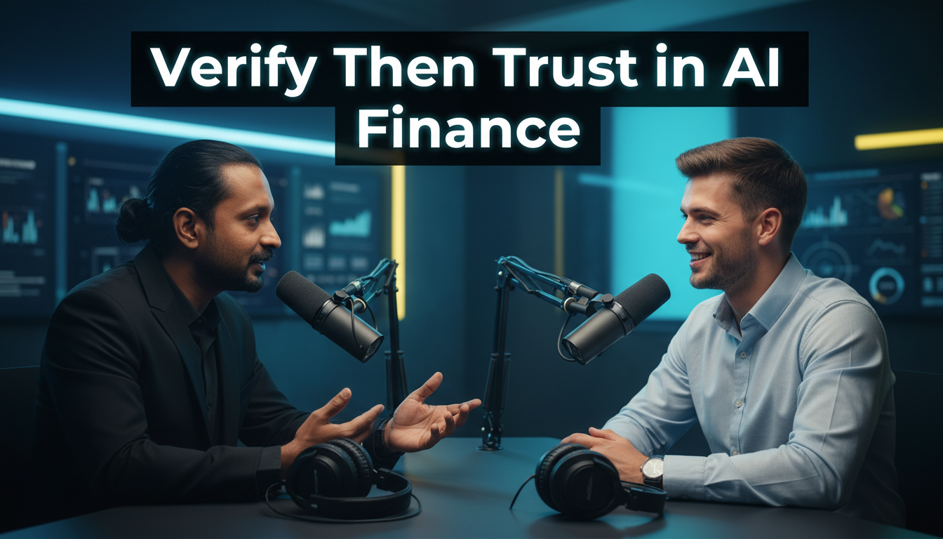 Verify Then Trust in AI Finance